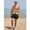 BoardShorts BejkRoll Outline 3/4 - žltá//čierna 38