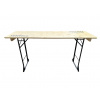 TENTino Skladací barový stôl 220x70 cm (výška 110 cm) Farba barového pivného stola: SVĚTLÝ