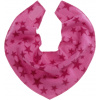 Playshoes Fleecová šatka na krk hviezdičková ružová