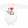 Body dlhý rukáv Baby Nellys I love mom & dad