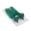 Vtáčik na štipci S/2 13x3x4,4cm zelený 244764 - Dekorácia