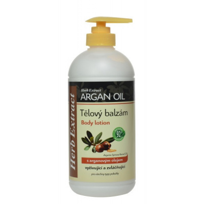 Herb Extract telový balzam Arganový olej vyživujúci a zvláčňujúci 500 ml