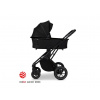 MOONPIÚ black chrome - ONYX BLACK kombinovaný kočík