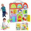 MANIPULAČNÁ TABUĽA MONTESSORI KNIHA LEARNING BOARD S HUDBOU A SVETLOM