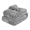 SucceBuy Záťažová deka 9KG, 152,4x203,2CM, Polar Fleece Sherpa, sivá