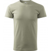 Malfini Basic Pánske tričko 129 svetlá khaki M