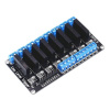 Modul relé SSR 8x, napájanie 12V, spúšťanie nízkou úrovňou