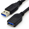 Interlook UE3.0-1M | USB 3.0 predlžovací kábel | zástrčky samec + samice | 1 meter Čierný