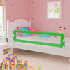 vidaXL Zábrana na detskú posteľ, zelená 180x42 cm, polyester - Zelená - 147080-261408