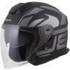 přilba Jet Tech 2.0 RoTo, CASSIDA (černá matná/šedá/bílá, vel. XS)