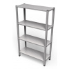Nerezový regál so 4 policami, 1800x500x1700v mm