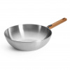 WOLL Wok LOGIC STEEL 30 cm, s odnímateľnou rukoväťou, nerezová oceľ