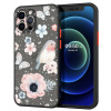 Floral frosted kryt pre Apple iPhone XR