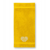 Uterák/osuška s výšivkou vzor IKA biela - možnosť doplniť vlastný nápis Farba: 04-žltá, Dodatočný nápis: bez nápisu, Rozmer: Osuška 140x70cm