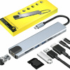 USB hub Renew Force WIELOFUNKCYJNY ADAPTER HUB USB HDMI MICROSD 8 portov