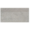 Rako KAAMOS DCPSE587 dlažba-schodovka matná 29,8x59,8cm,šedá, rektif,mrazuvzd,R10/A DCPSE587