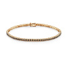 Tenisový náramok Luminy 1,9 mm: zlato, čierne diamanty - SAV-B-TENIS-18CM-19SZ-10K-585-CZD-Z SAVICKI