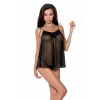 Košieľka Passion Melania chemise black Farba: Čierna, Veľkosť: 2XL/3XL