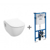 JIKA, Set: závěsný klozet Mio-N Rimless se skrytým uchycením + podomítkový modul Varianta: Bílá - H6007140000002
