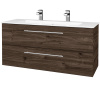 Dreja Umývadlova skrinka GIO SZZ2 120 - D25 Teak / Úchytka T02 / D25 Teak