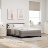 zahrada-XL Posteľ boxspring s matracom Sivohnedá 140 x 200 cm látka 3338773