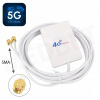 MOCNÁ VÝKONNÁ GSM PANELOVÁ ANTÉNA LTE 3G 4G 5G Wi-Fi 19 dBi 2 x SMA ZÁSTRČKA
