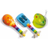 Drevené hudobné nástroje Music Set with Maracas Eichhorn kastanet hrkálka maracas od 12 mes