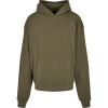 Build your Brand Mikina BY 162 s kapucí COT56016255014-olive Olivová 4XL