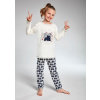 Dievčenské pyžamo Cornette Kids Girl 974/94 Two Cats - Ecru / 98-104