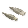 DeLOCK Kábel USB 2.0 A-B upstream malý/malý 3 m kábel USB USB A USB B sivý (82216)