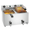 BARTSCHER Fritéza s vypúšťacím ventilom 2x 9 l, 6,6 kW, 575x530x340 mm | BARTSCHER, Snack IV Plus