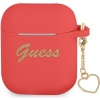 Guess AirPods cover Silicone Charm Heart Collection GUA2LSCHSR