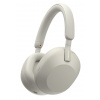 Sony WH-1000XM5 Sluchátka s mikrofonem Kabelový a bezdrátový Přes hlavu Hovory/hudba Bluetooth Stříbrná, Bílá