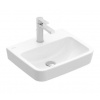 Villeroy & Boch O.novo - Umývadielko 45x37 cm, bez prepadu, otvor na batériu, alpská biela 43444601