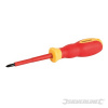 VDE Soft-Grip Electricians Screwdriver Phillips - PH1 x 80mm Silverline