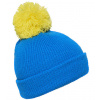 Myrtle beach Pletená čiapka s brmbolcom MB7967 Azur one size