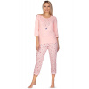 Dámske pyžamo Regina 650 3/4 M-XL Růžová XL