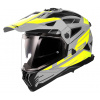LS2 LS2 - Enduro / MX helma na motocykle MX702 PIONEER II NAMIB M.GREY H-V YELLOW-06, Veľkosť M