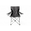 Kempingová rybárska skladacia stolička - sivá