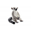 Plyšový lemur so suchým zipsom 21 cm - ECO-FRIENDLY