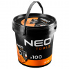 NEO TOOLS Kovové/INOX rezné kotúče 125 x 1,0 x 22,2 mm, 41 A60-S-BF, 100 ks vedro. Vyrobené v Poľsku