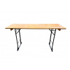 TENTino Skladací barový stôl 220x70 cm (výška 110 cm) Farba barového pivného stola: TMAVÝ