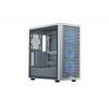 Cooler Master case Elite 502 White, Průhledná bočnice, ATX, 3x 120mm ARGB Fan, bílá