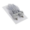 Vtáčik na štipci S/2 13x3x4,4cm strieborný 244761 - Dekorácia
