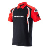 Alpinestars tričko s golierom HONDA červená čierna Veľkosť: 3XL