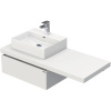Kúpeľňová skrinka s umývadlom Intedoor DESK 120,5 cm DE 54 120 L STORM 1Z