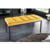 LuxD Dizajnová lavica Bailey 80 cm horčicový menčester
