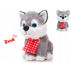 Mikro trading Husky sedící se šálou se zvukem 22 cm