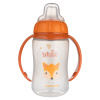 Canpol Babies hrnček Cute Animals so silikón náustkom oranžová 320ml