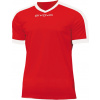 Pánsky futbalový dres Givova Revolution Interlock červeno-biely MAC04 1203 Veľkosť: L